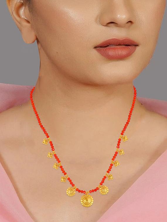 gold metal mangalsutra - 18637478 - Standard Image - 3