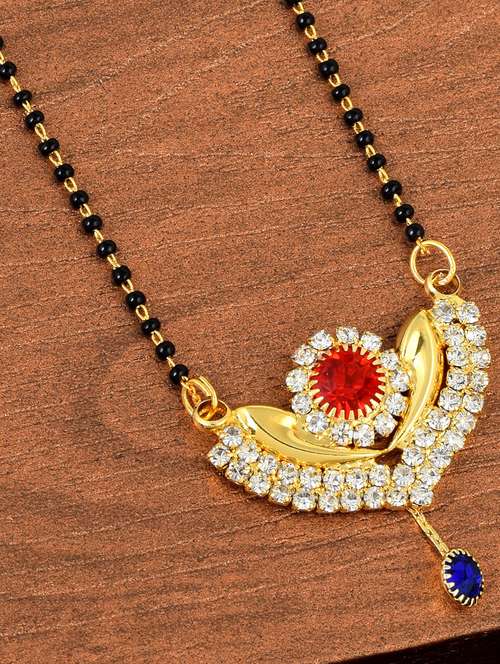 gold plated mangalsutra - 18637485 - Standard Image - 0