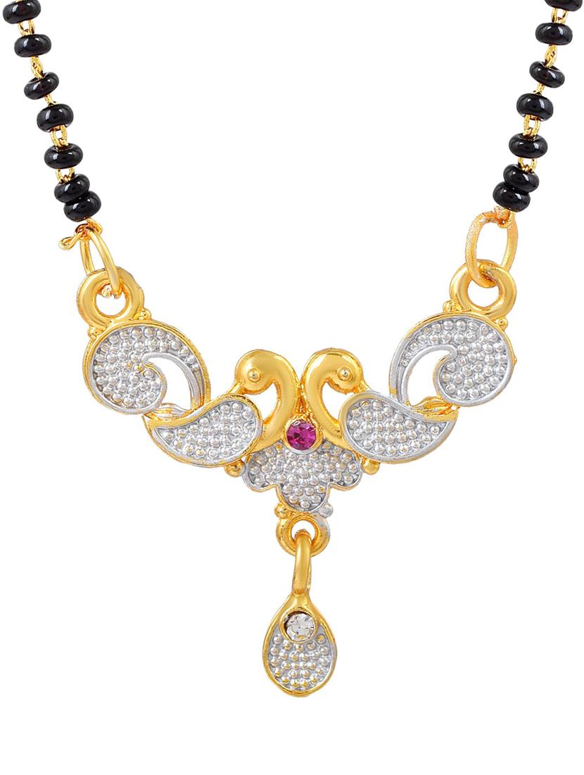 multi color plated mangalsutra