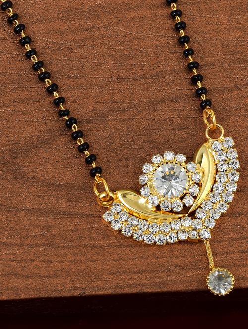 gold plated mangalsutra - 18637489 - Standard Image - 0