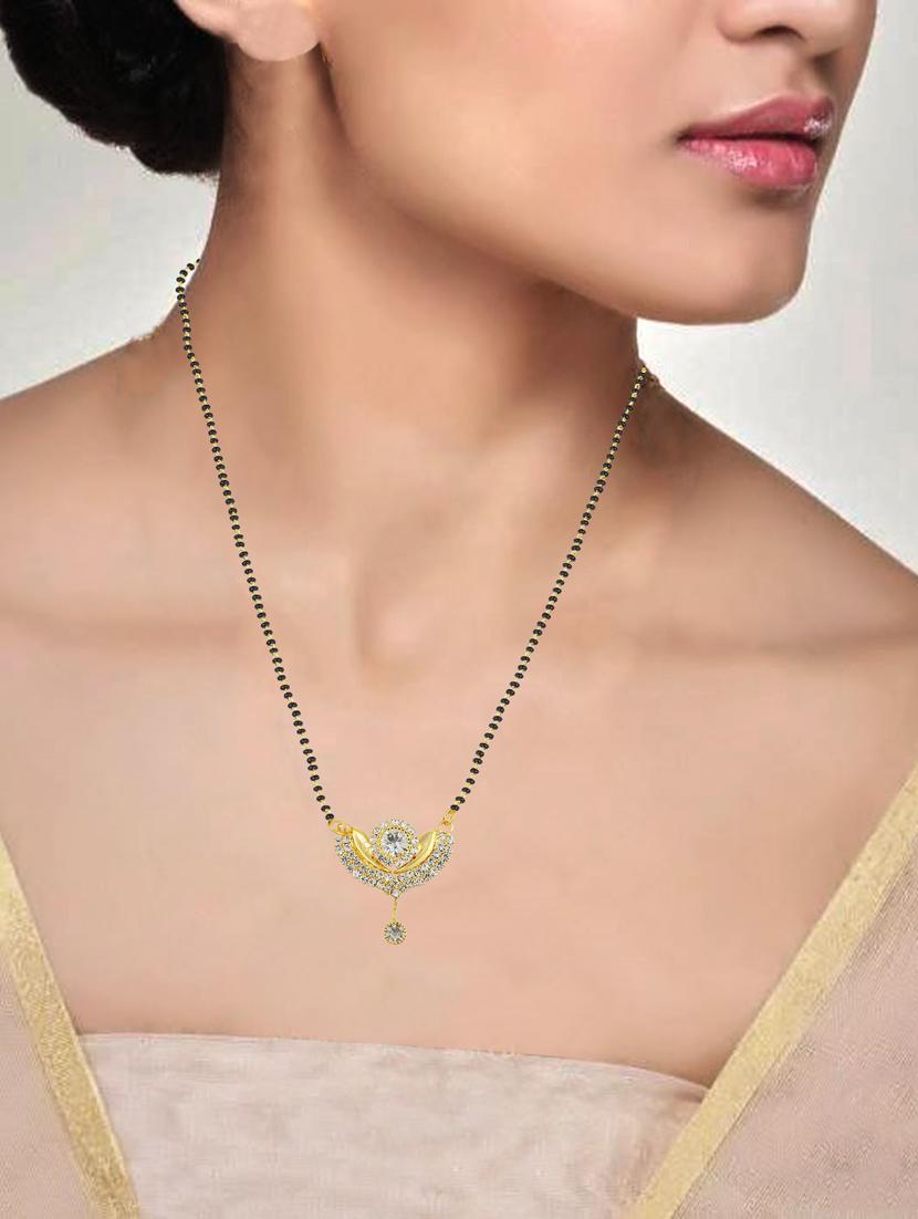 gold plated mangalsutra - 18637489 - Standard Image - 3