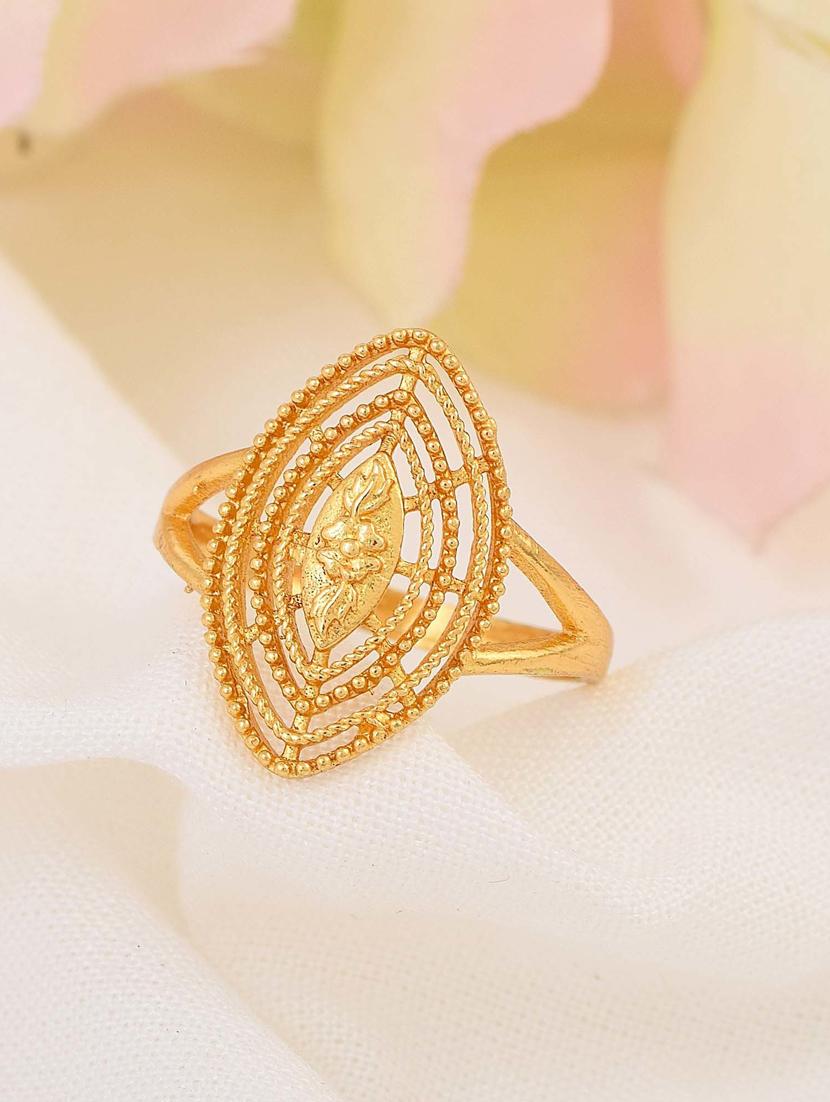 gold brass finger ring - 18637523 - Zoom Image - 0
