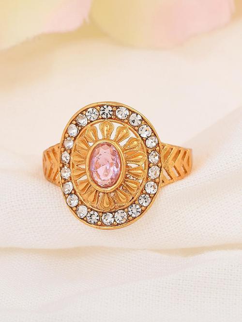 gold brass finger ring - 18637524 - Standard Image - 0
