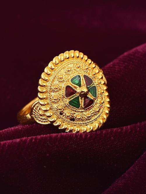 gold brass finger  ring - 18637526 -  Standard Image - 0