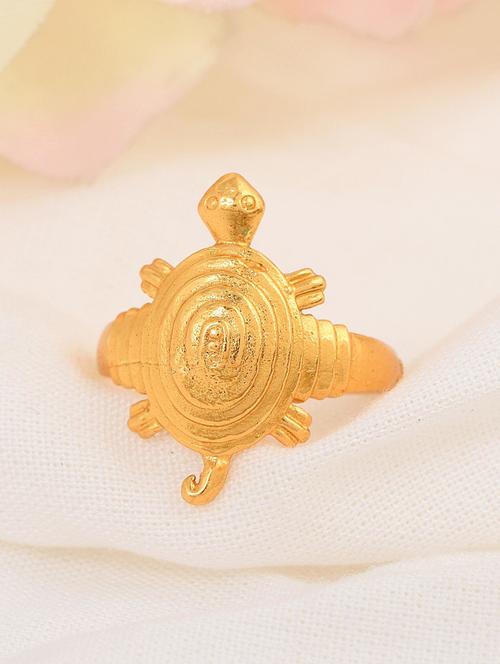 gold brass finger ring - 18637528 - Standard Image - 0