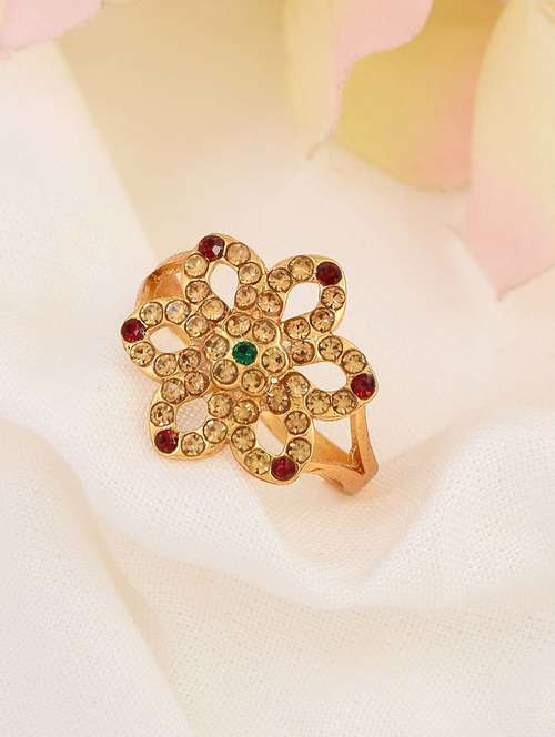 multi colored brass finger ring - 18637532 - Standard Image - 0