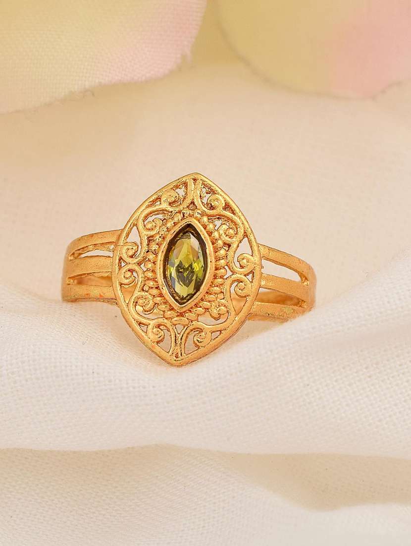 gold brass finger  ring