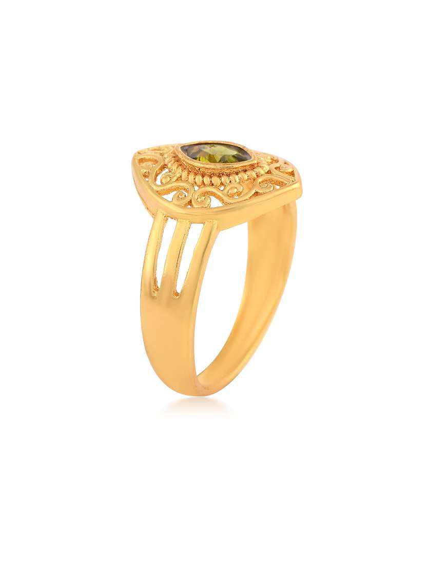 gold brass finger  ring - 18637533 -  Standard Image - 3