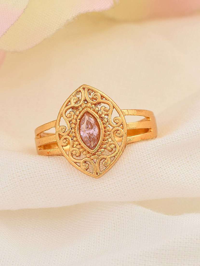 gold brass finger  ring