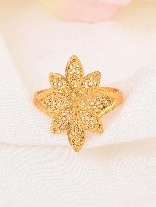 gold brass finger ring - 18637539 - Standard Image - 0