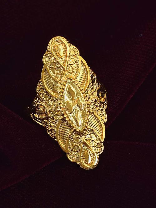 gold brass finger ring - 18637542 - Standard Image - 0