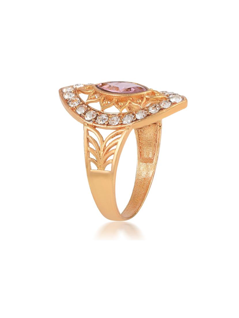 gold brass finger ring - 18637552 - Standard Image - 3