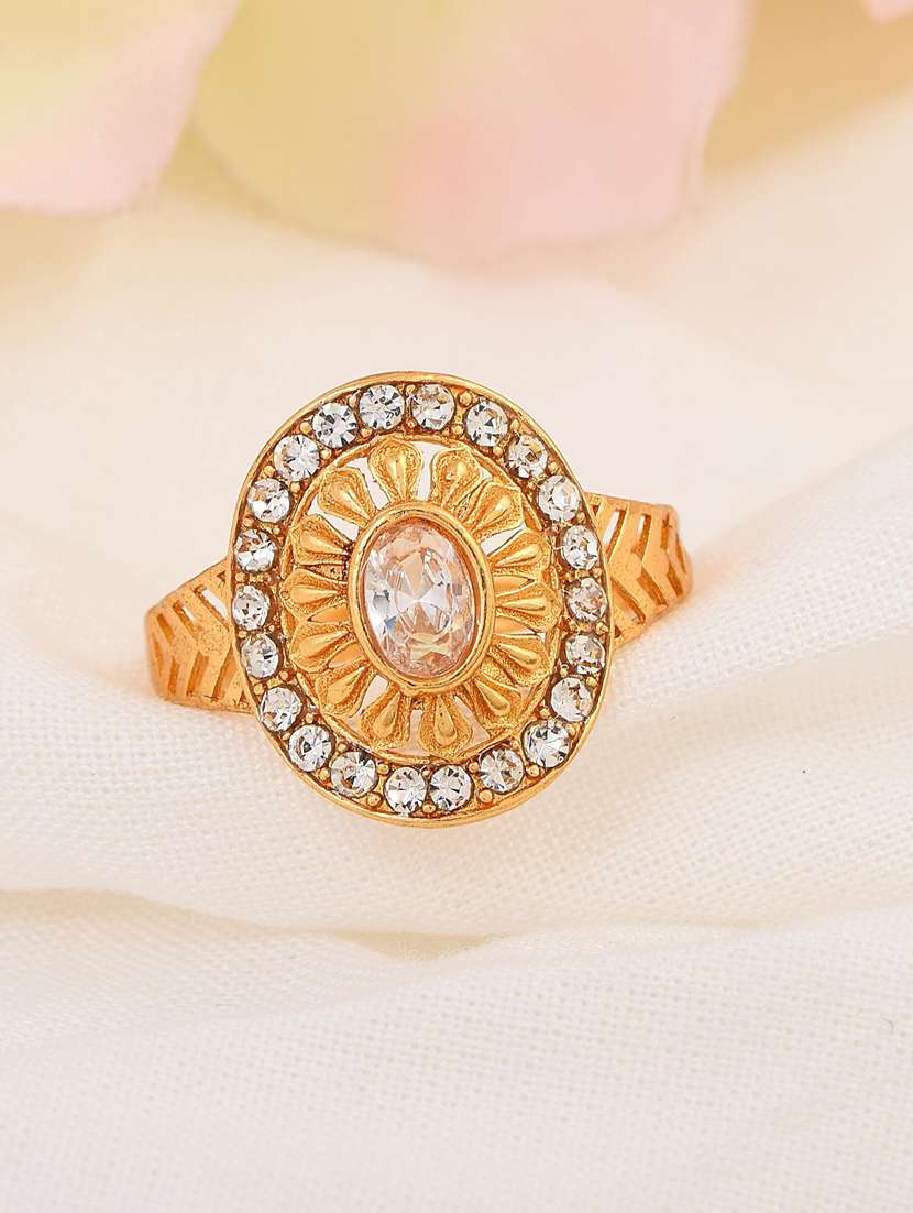 gold brass finger  ring