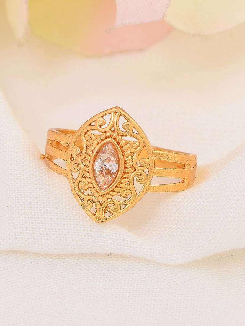 gold brass finger  ring