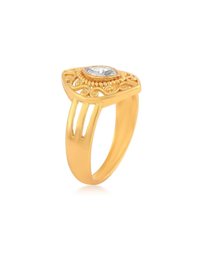 gold brass finger  ring - 18637565 -  Standard Image - 3