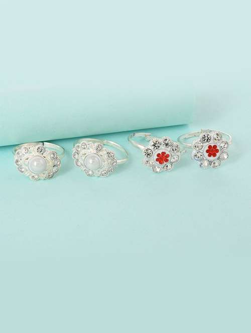 multi colored brass combo toe ring - 18637569 -  Standard Image - 0