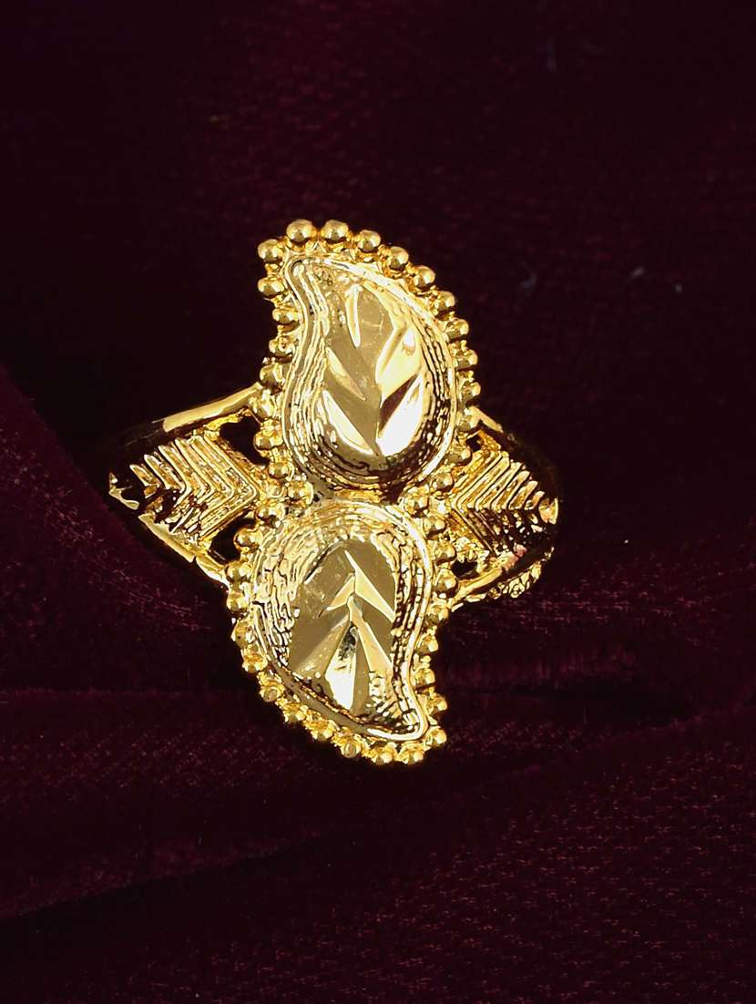 gold brass finger  ring