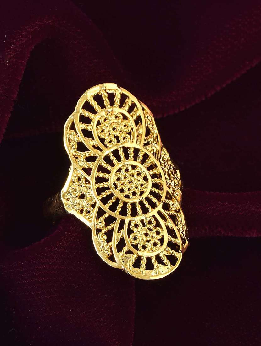 gold brass finger  ring