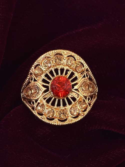 gold brass finger  ring - 18637590 -  Standard Image - 0