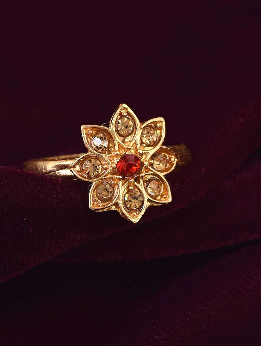 gold brass finger  ring