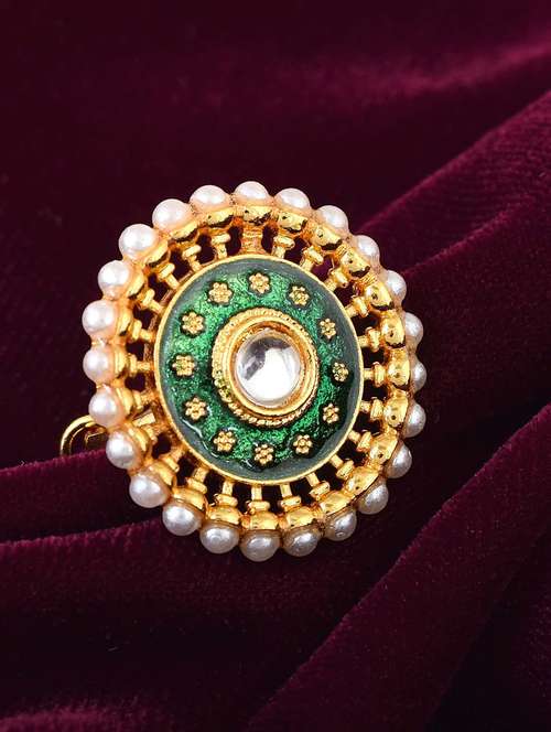 gold brass finger  ring - 18637601 -  Standard Image - 0