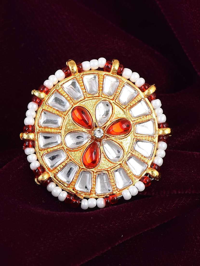 gold brass finger  ring