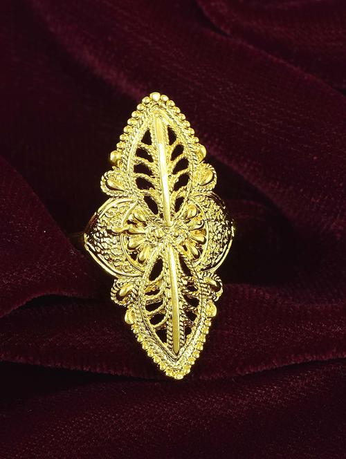 gold brass finger  ring - 18637616 -  Standard Image - 0