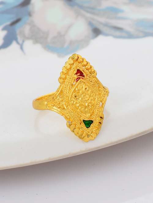 gold brass finger  ring - 18637634 -  Standard Image - 0