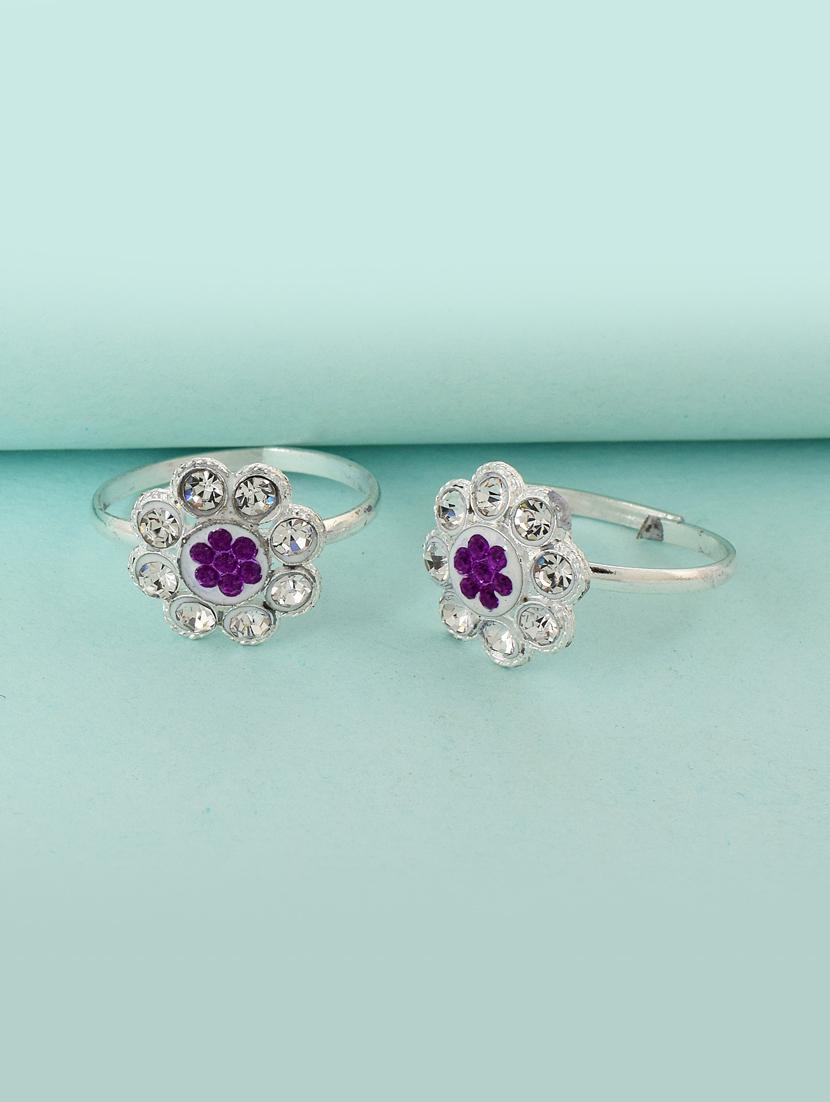 silver plated toe ring - 18637636 - Zoom Image - 0