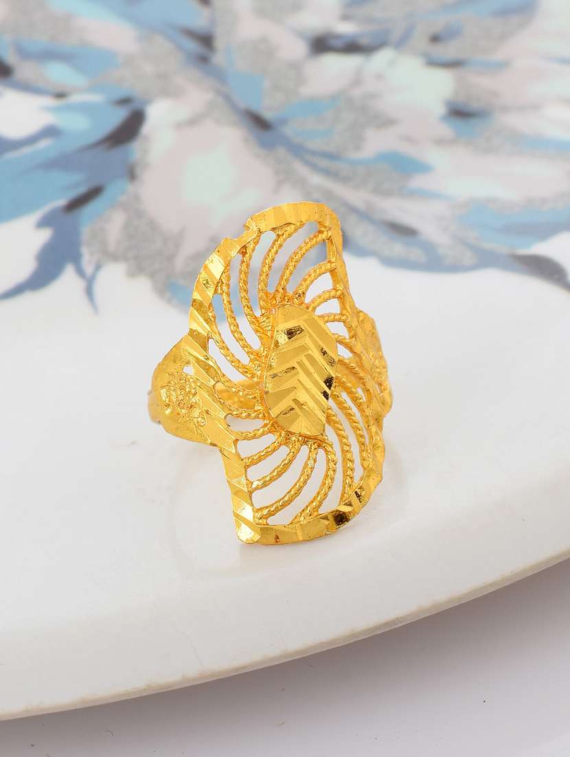 gold brass finger  ring