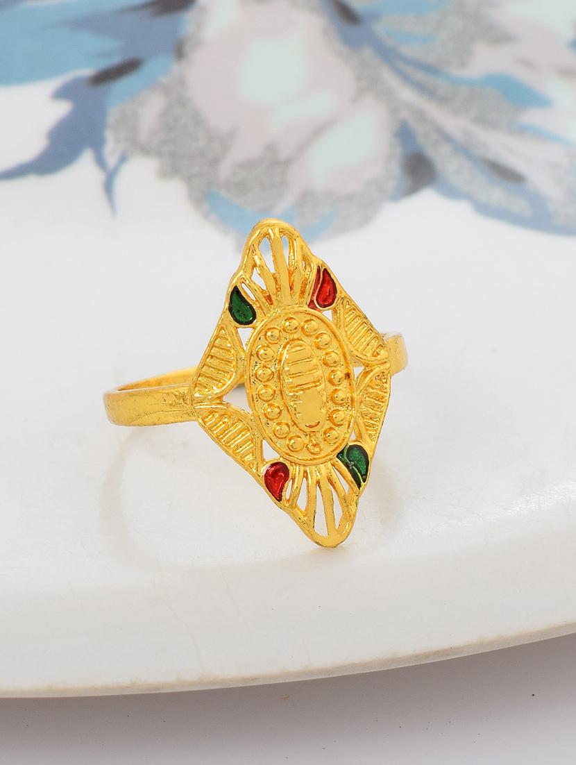 gold brass finger  ring - 18637659 -  Zoom Image - 0