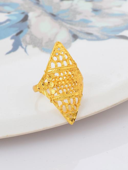 gold brass finger ring - 18637662 - Standard Image - 0