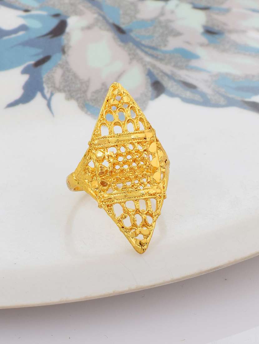 gold brass finger  ring