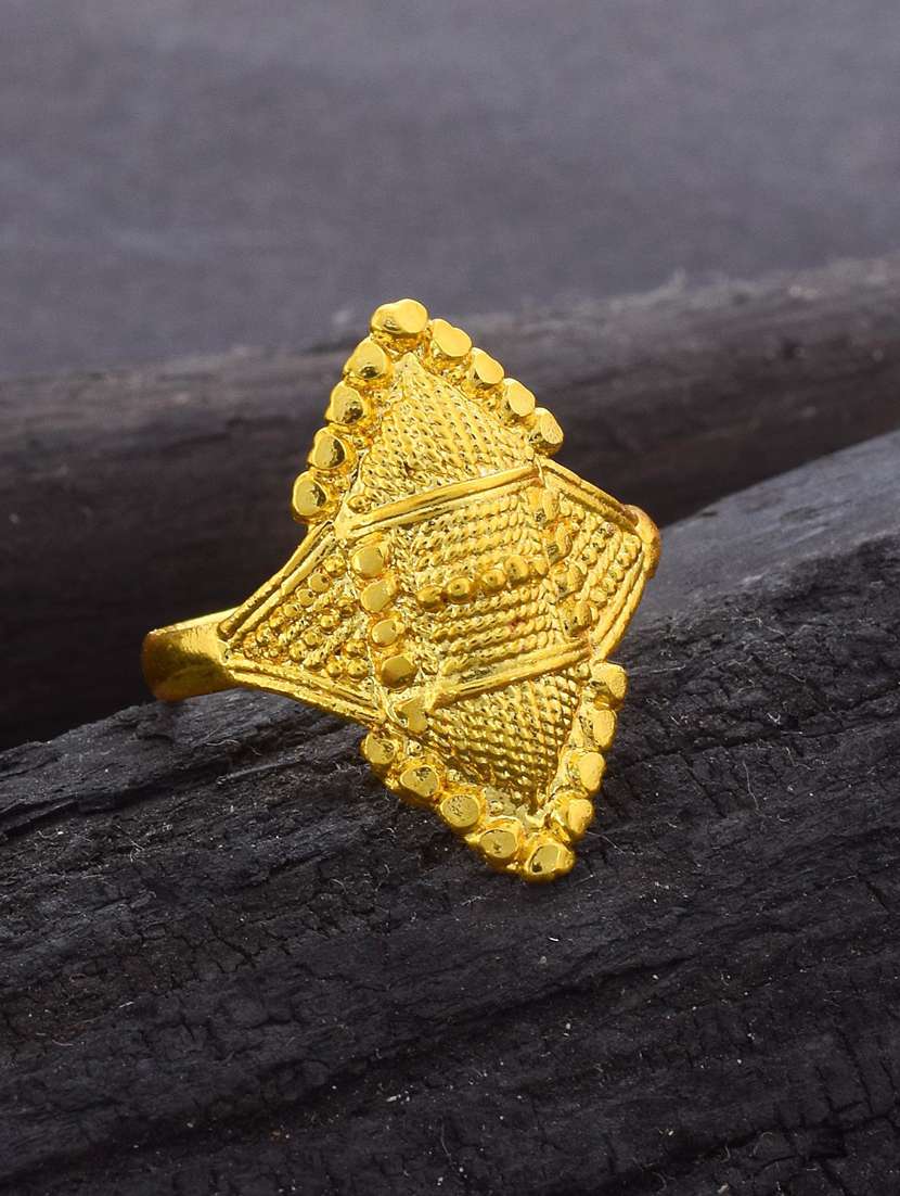 gold brass finger  ring