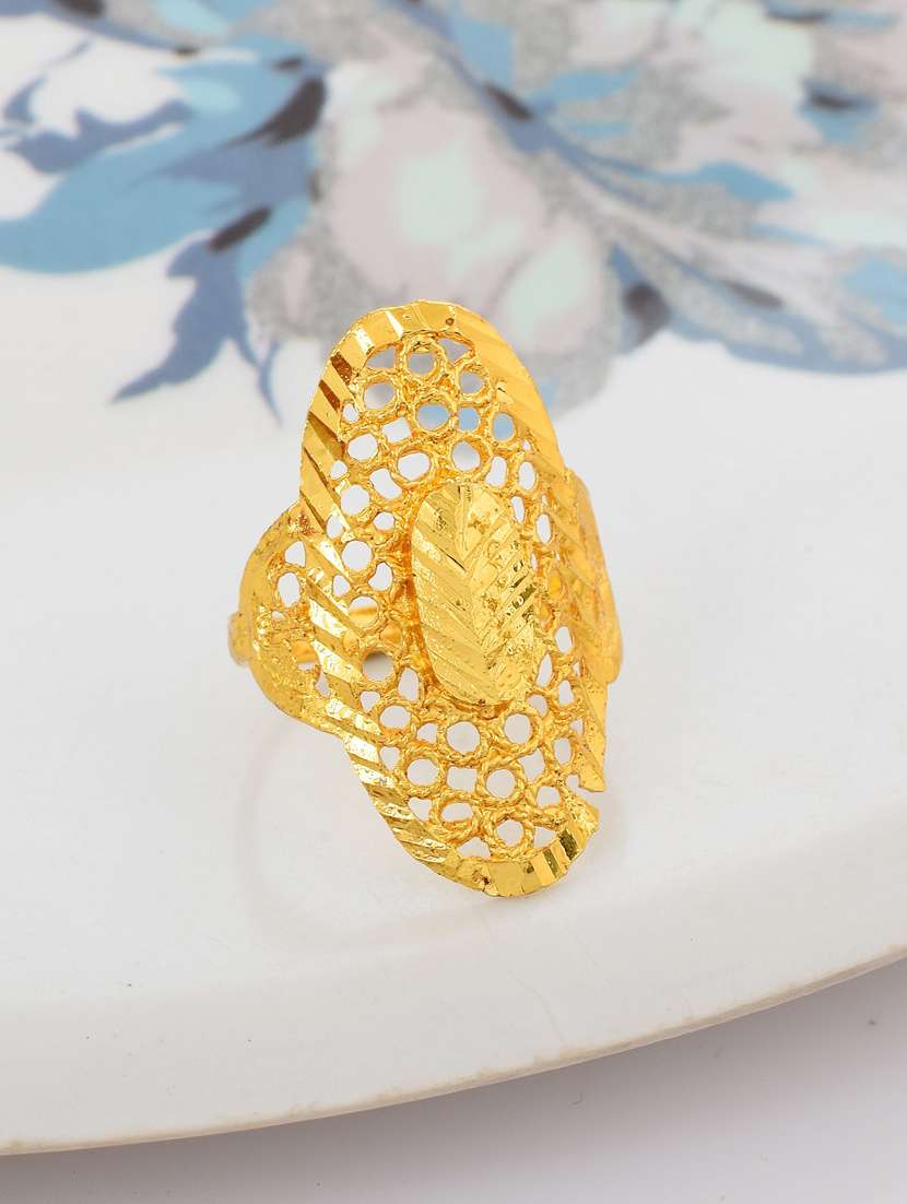gold brass finger  ring
