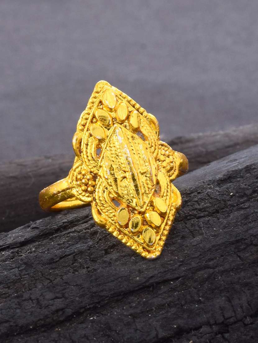 gold brass finger  ring