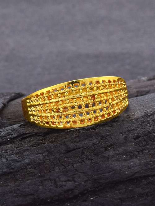 gold brass finger ring - 18637683 - Standard Image - 0