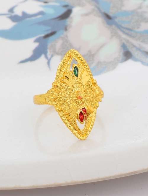 gold brass finger  ring - 18637693 -  Standard Image - 0