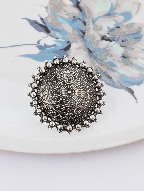 black brass finger  ring - 18637701 -  Standard Image - 0