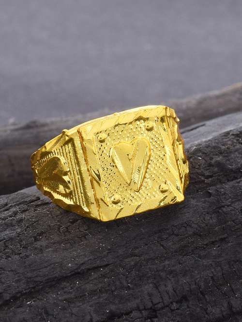 gold brass finger  ring - 18637702 -  Standard Image - 0