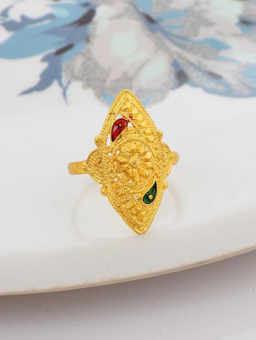 gold brass finger  ring - 18637704 -  Standard Image - 0