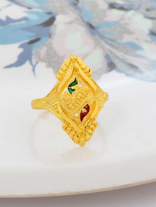 gold brass finger  ring - 18637711 -  Standard Image - 0