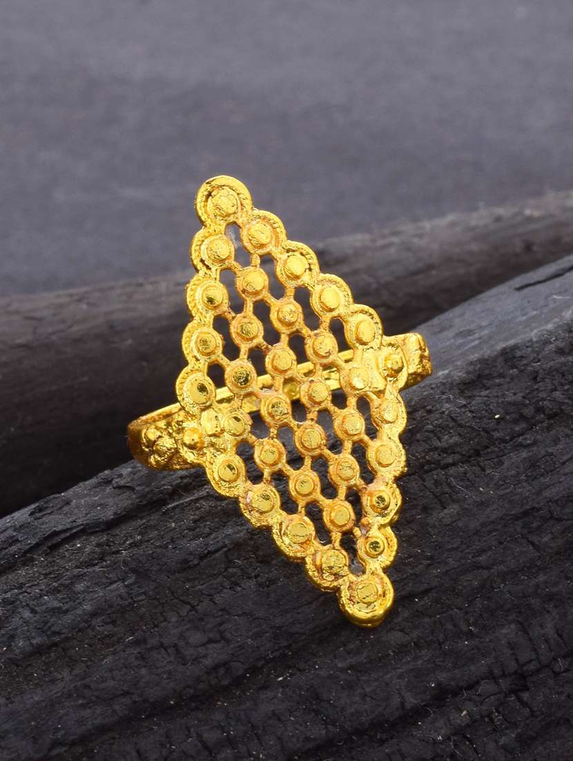 gold brass finger  ring