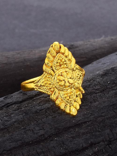 gold brass finger ring - 18637720 - Standard Image - 0