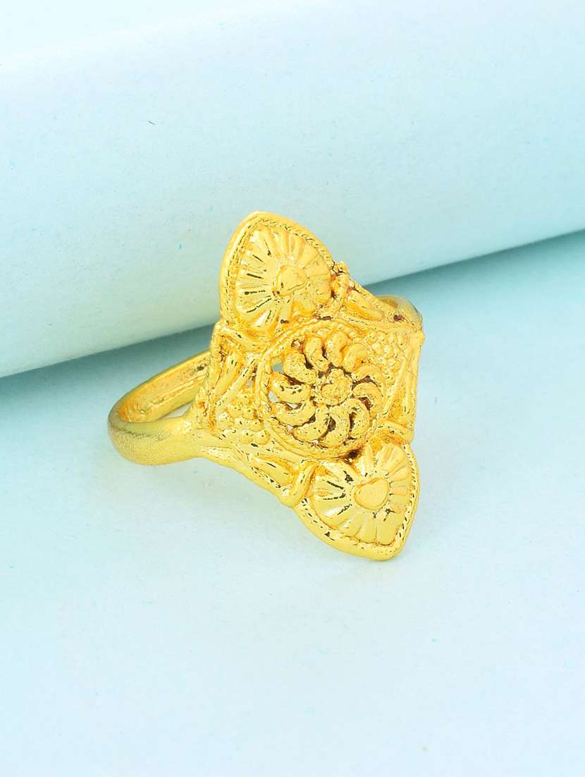 gold brass finger  ring