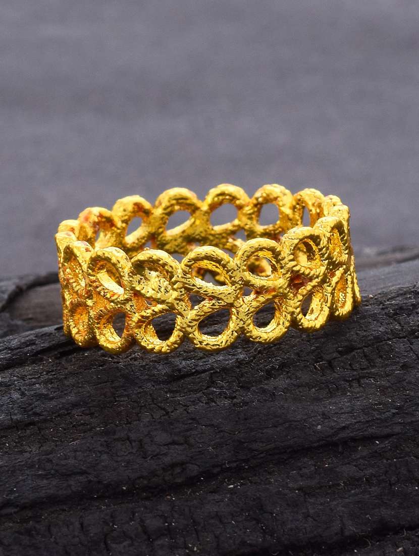 gold brass finger  ring