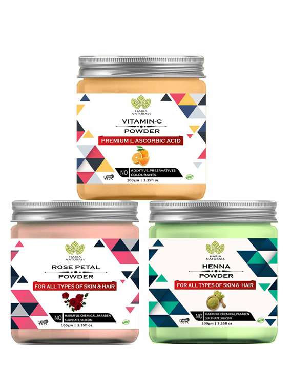 pack of 3 100% pure & natural powder combo