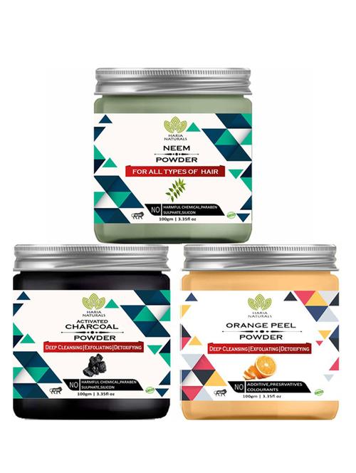 pack of 3 100% pure & natural powder combo - 18637895 - Standard Image - 0