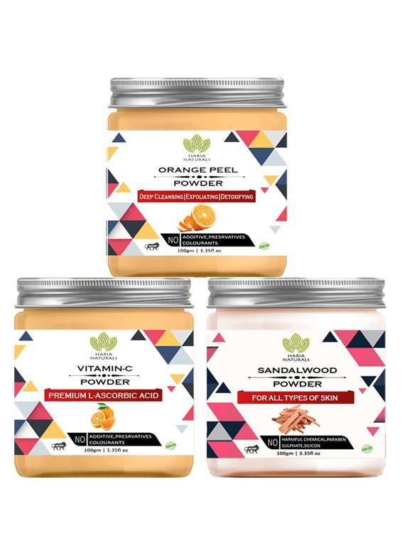 pack of 3 100% pure & natural powder combo
