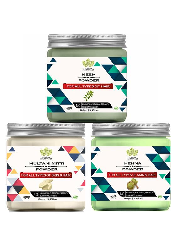 pack of 3 100% pure & natural powder combo - 18638196 -  Zoom Image - 0